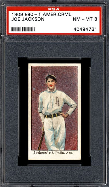 1909-11 American Caramel E90-1 Joe Jackson Rookie Card