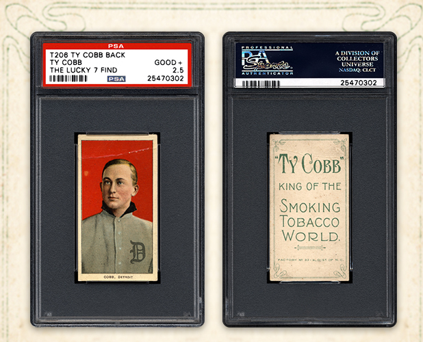 1909-11 T206 Ty Cobb Tobacco (Ty Cobb Back)