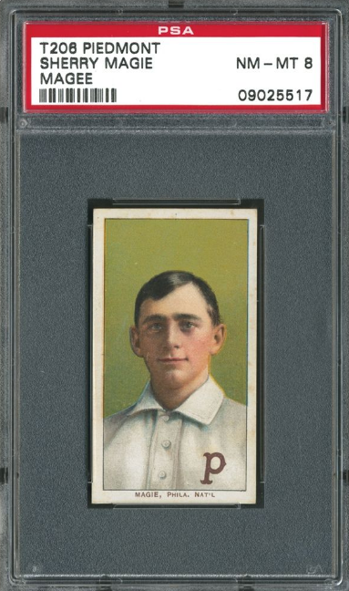 1909-11 T206 White Border Sherry Magie Error Card