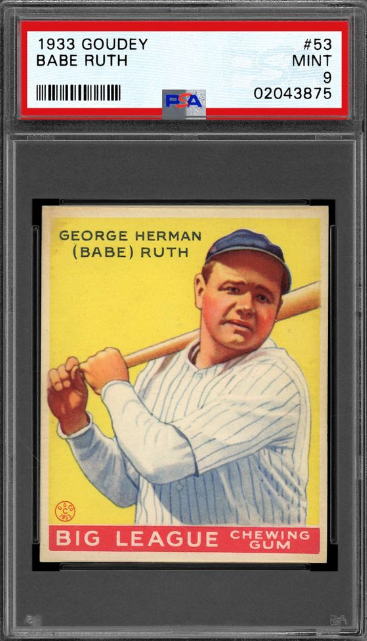 1933 Goudey #53 Babe Ruth